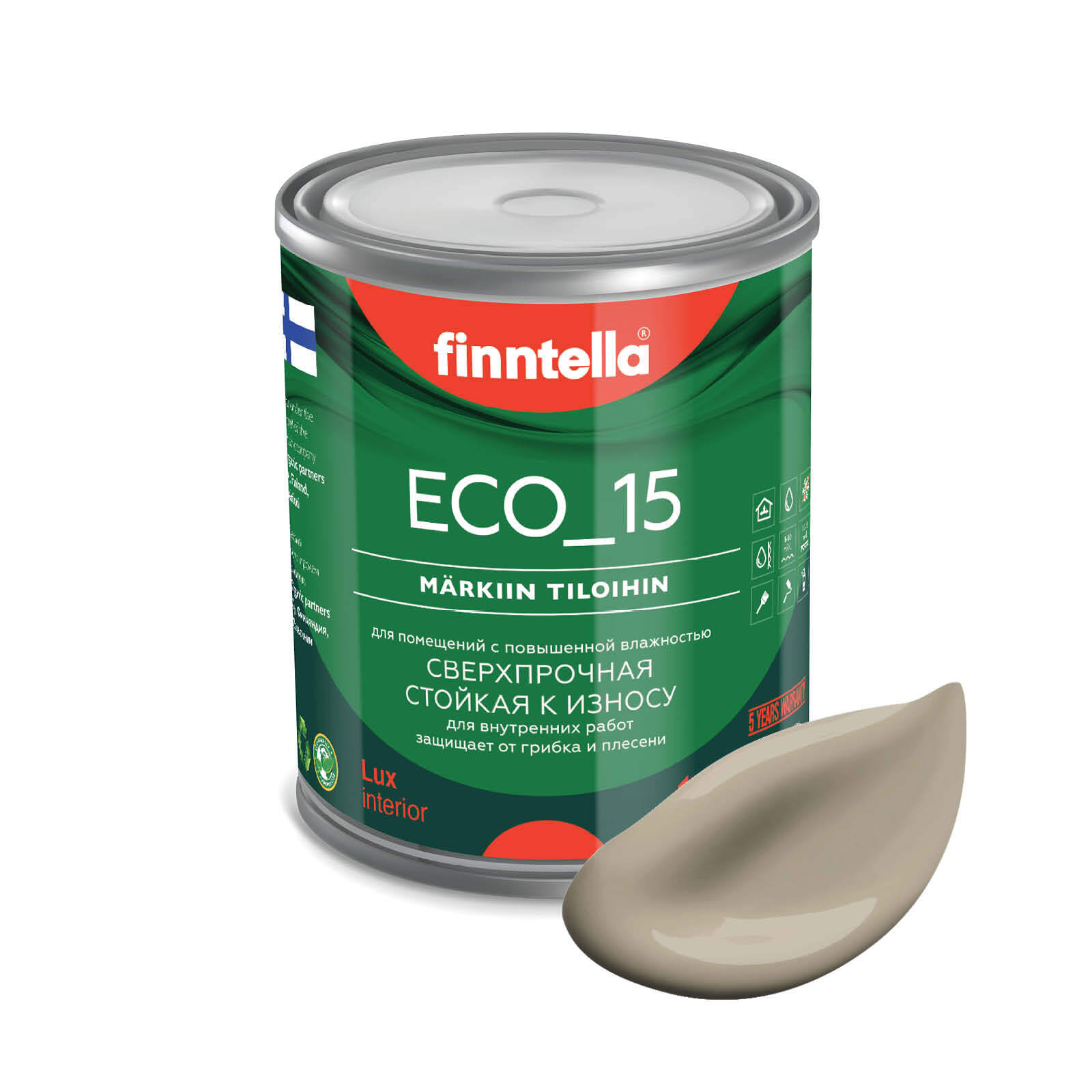 Специализированная краска для кухонь и ванных комнат FINNTELLA ECO_15 с полиуретаном, моющ, Зеленый, интерьерная ECO_15 гладкая для ванных комнат и кухни
Специализированная краска для кухонь и ванных комнат FINNTELLA ECO_15 с полиуретаном, моющ, Зеленый, интерьерная ECO_15 гладкая для ванных комнат и кухни