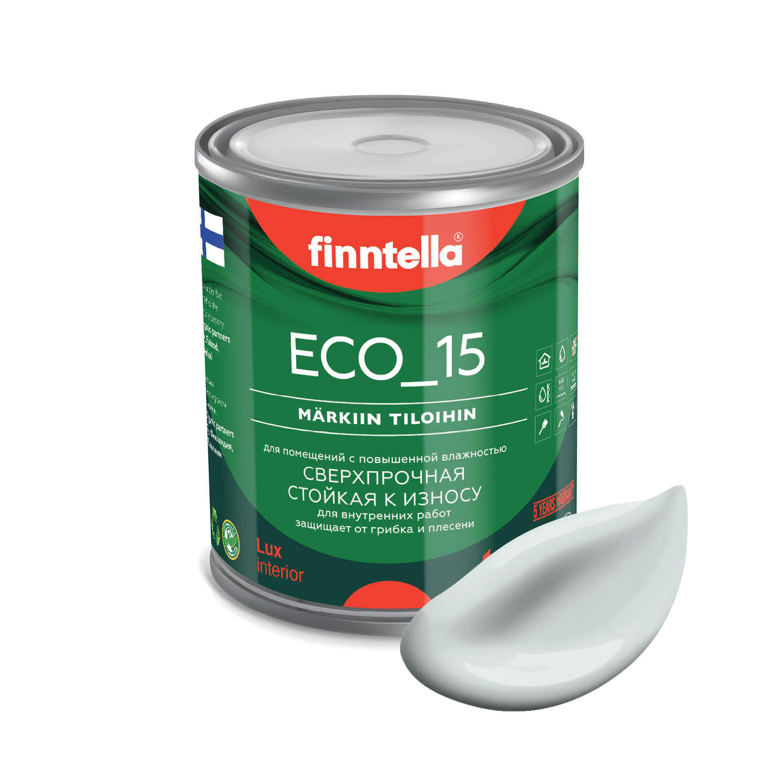 Специализированная краска для кухонь и ванных комнат FINNTELLA ECO_15 с полиуретаном, моющ, Голубой, интерьерная ECO_15 гладкая для ванных комнат и кухни
Специализированная краска для кухонь и ванных комнат FINNTELLA ECO_15 с полиуретаном, моющ, Голубой, интерьерная ECO_15 гладкая для ванных комнат и кухни