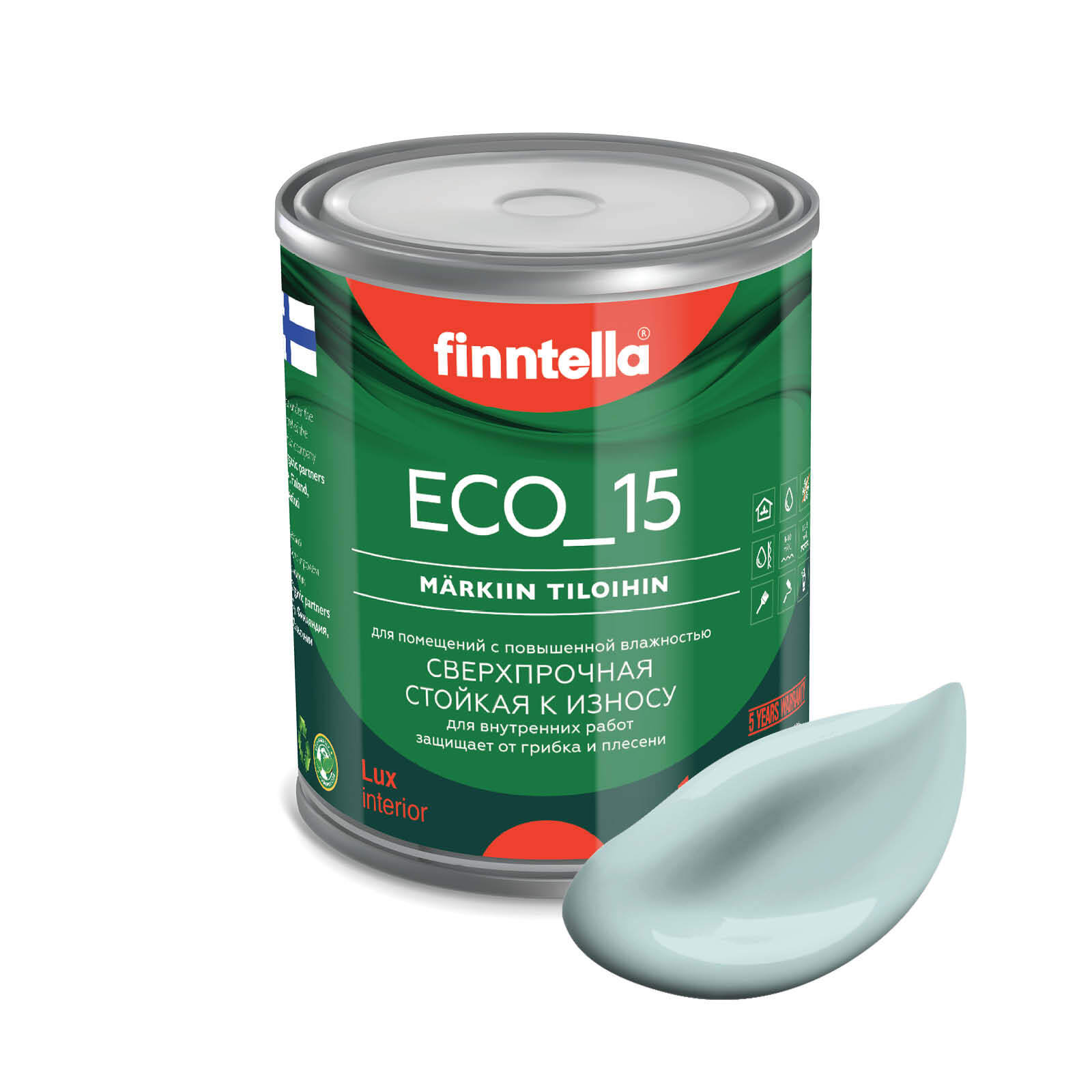 Специализированная краска для кухонь и ванных комнат FINNTELLA ECO_15 с полиуретаном, моющ, Голубой, интерьерная ECO_15 гладкая для ванных комнат и кухни
Специализированная краска для кухонь и ванных комнат FINNTELLA ECO_15 с полиуретаном, моющ, Голубой, интерьерная ECO_15 гладкая для ванных комнат и кухни