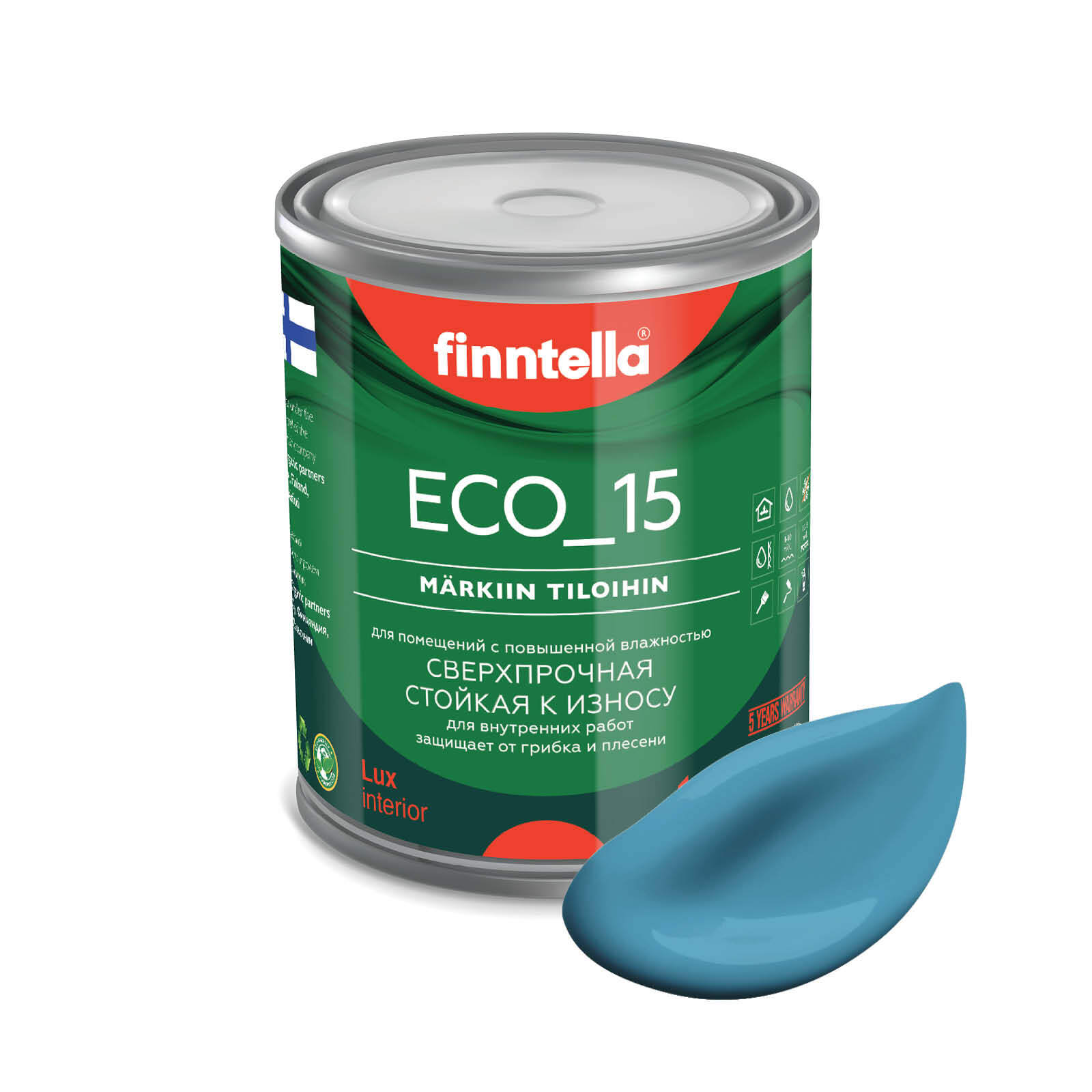 Специализированная краска для кухонь и ванных комнат FINNTELLA ECO_15 с полиуретаном, моющ, Голубой, интерьерная ECO_15 гладкая для ванных комнат и кухни
Специализированная краска для кухонь и ванных комнат FINNTELLA ECO_15 с полиуретаном, моющ, Голубой, интерьерная ECO_15 гладкая для ванных комнат и кухни