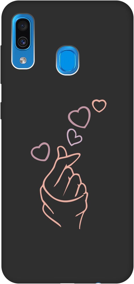 Матовый чехол на Samsung Galaxy A20/A30 с принтом "K-Heart" черный, Черный;розовый, 2503
Матовый чехол на Samsung Galaxy A20/A30 с принтом "K-Heart" черный, Черный;розовый, 2503