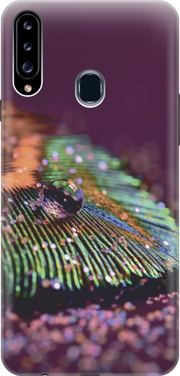 Силиконовый чехол на Samsung Galaxy A20s с эффектом блеска "Капля на пере", Зеленый;фиолетовый, 3480
Силиконовый чехол на Samsung Galaxy A20s с эффектом блеска "Капля на пере", Зеленый;фиолетовый, 3480