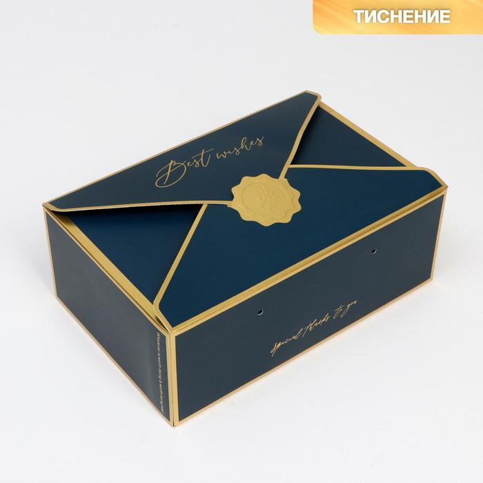 Коробка Дарите Счастье Sky 21,5 х 14 х 8 см, Синий;золотистый, Коллекция упаковки "Послание"
Коробка Дарите Счастье Sky 21,5 х 14 х 8 см, Синий;золотистый, Коллекция упаковки "Послание"