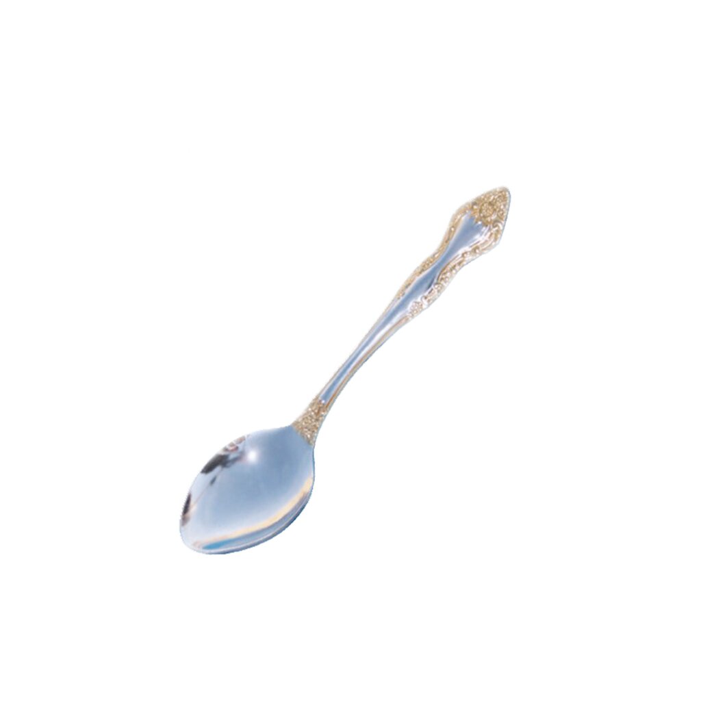 фото Ложка с золотым напылением чайная павловский завод им. кирова тройка м-3 сч-60/57л