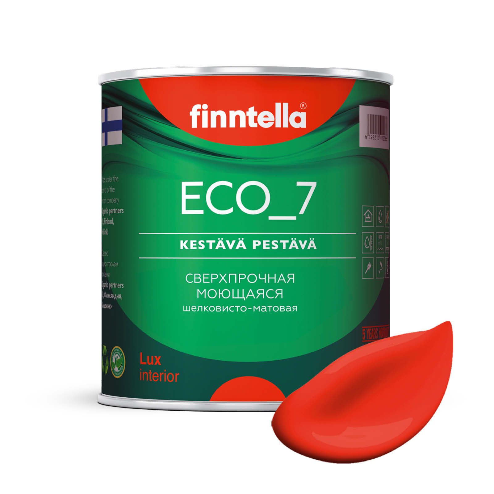 Высокостойкая интерьерная краска FINNTELLA ECO_7 с оптическим эффеком EggShell. Усилена по, Красный, интерьерная ECO_7 EggShell с защитой от пятен и царапин
Высокостойкая интерьерная краска FINNTELLA ECO_7 с оптическим эффеком EggShell. Усилена по, Красный, интерьерная ECO_7 EggShell с защитой от пятен и царапин