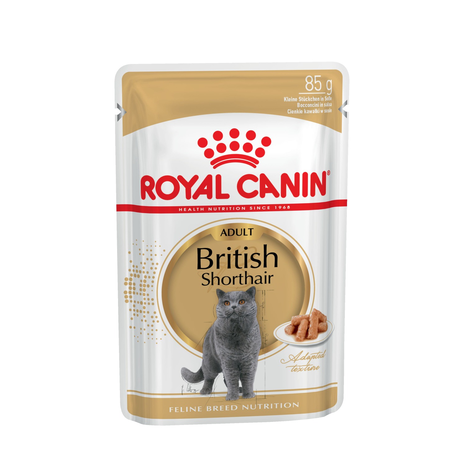 Влажный корм для кошек Royal Canin British Shorthair Adult, в соусе, 28шт по 85 г, British Shorthair Adult
Влажный корм для кошек Royal Canin British Shorthair Adult, в соусе, 28шт по 85 г, British Shorthair Adult