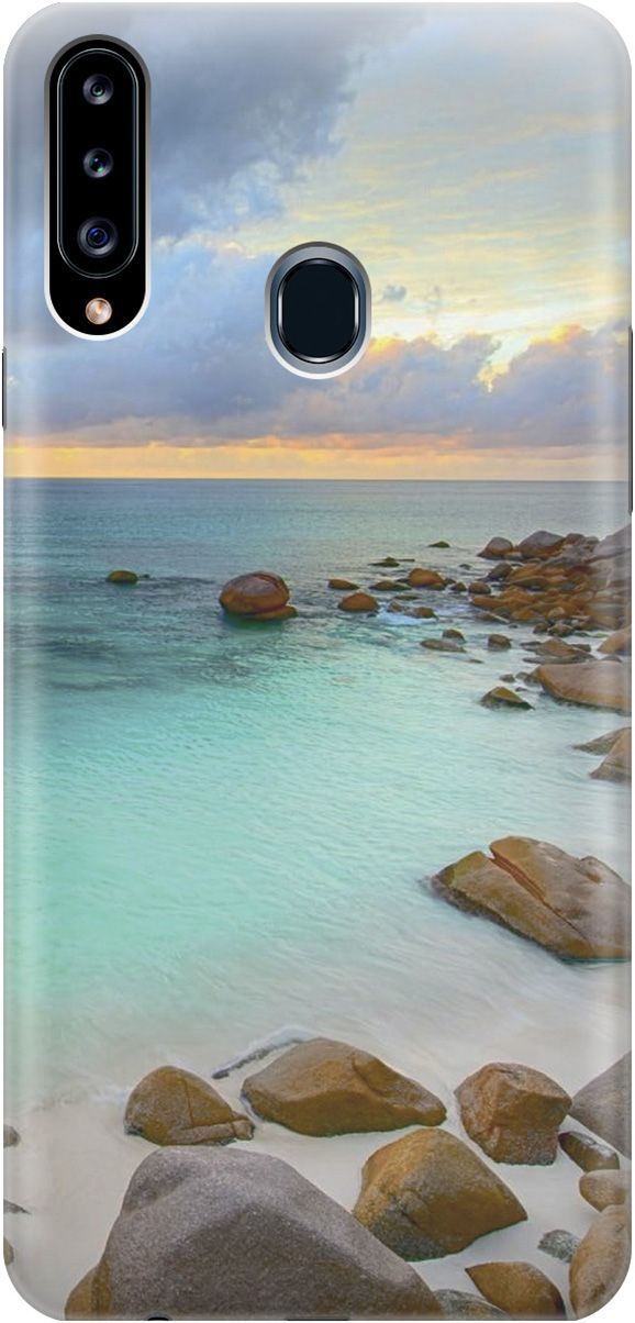 Силиконовый чехол на Samsung Galaxy A20s с принтом "Каменистый пляж", Белый;коричневый, 2291
Силиконовый чехол на Samsung Galaxy A20s с принтом "Каменистый пляж", Белый;коричневый, 2291