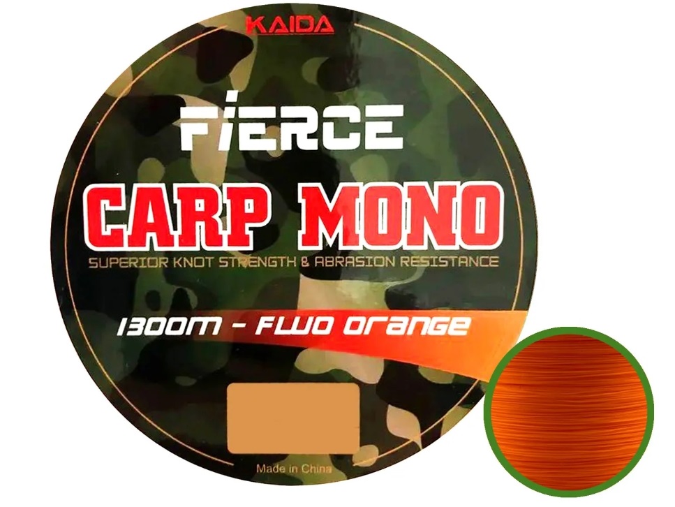 Леска монофильная Kaida Fierce Carp Mono 0,28 мм, 1300 м, 5,4 кг, orange, 1 шт., Fierce Carp Mono
Леска монофильная Kaida Fierce Carp Mono 0,28 мм, 1300 м, 5,4 кг, orange, 1 шт., Fierce Carp Mono
