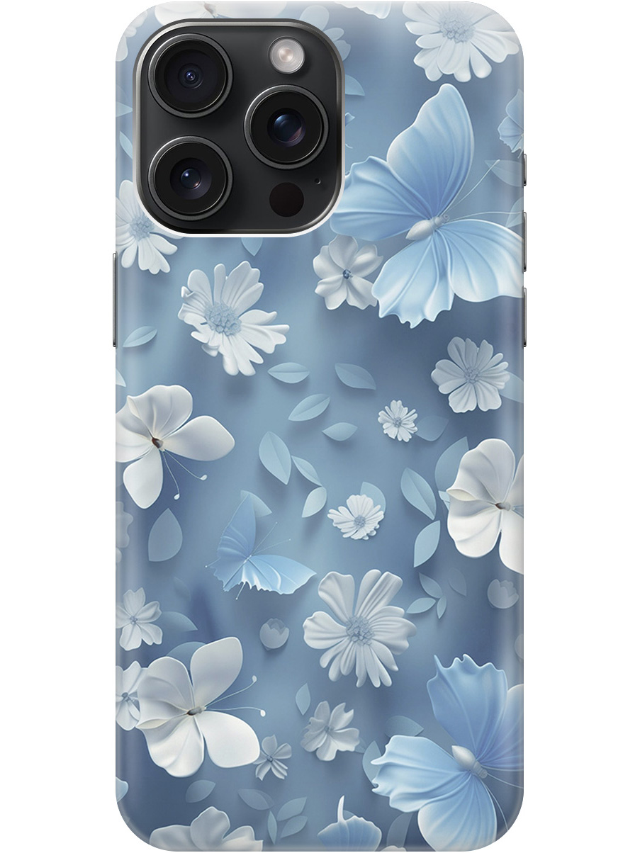Силиконовый чехол на Apple iPhone 15 Pro Max с принтом "Голубые бабочки", Прозрачный;белый;голубой, 775148110
Силиконовый чехол на Apple iPhone 15 Pro Max с принтом "Голубые бабочки", Прозрачный;белый;голубой, 775148110