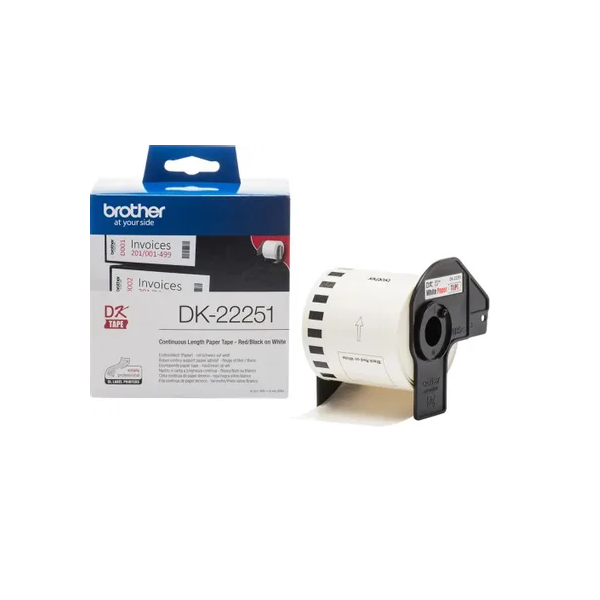 Картридж для ленточных принтеров Brother DK22251 для Brother QL-570 красный, оригинальный
Картридж для ленточных принтеров Brother DK22251 для Brother QL-570 красный, оригинальный