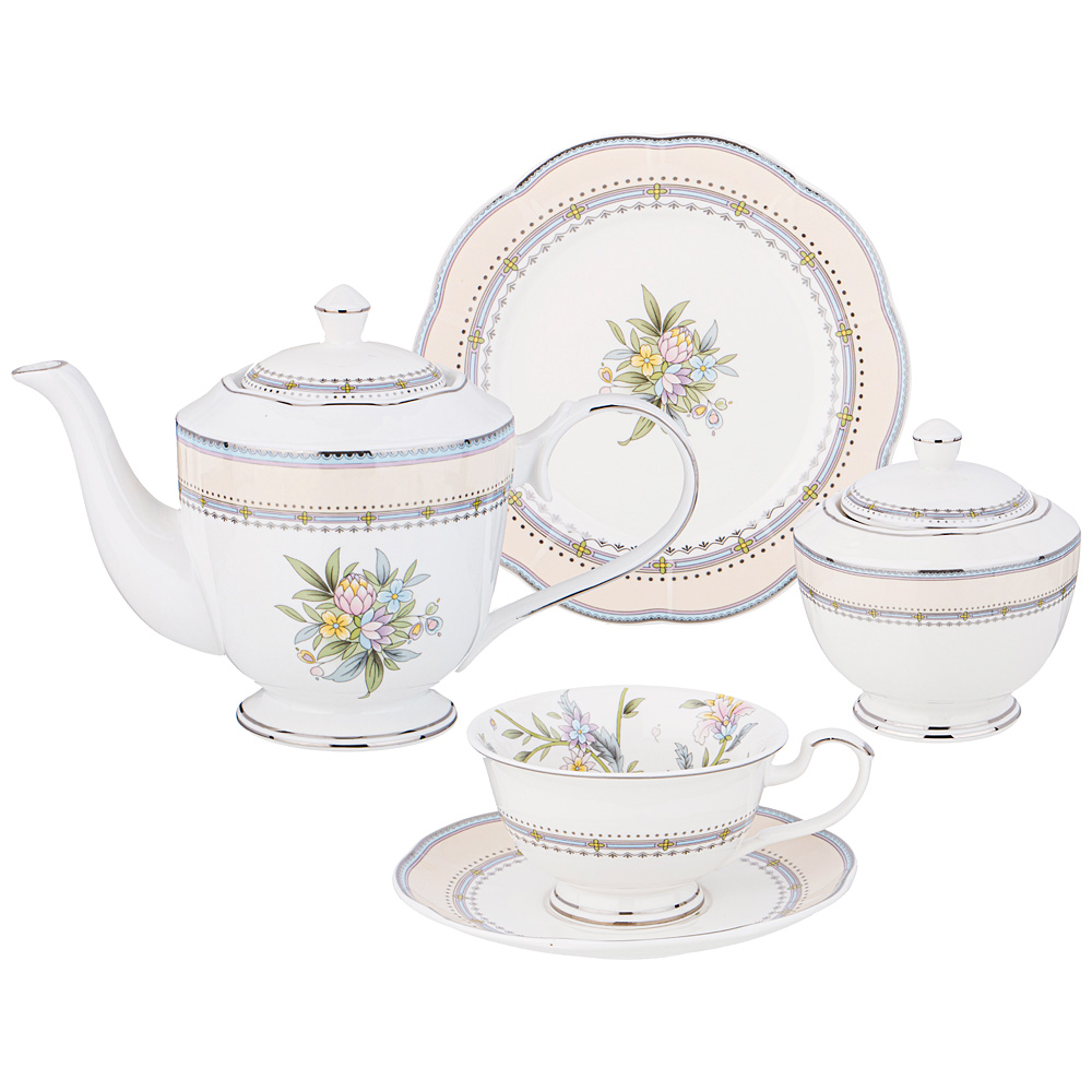 Чайный сервиз из 20 предметов на 6 персон Lefard Garden 1100 мл, 300 мл, 270 мл, 20.5 см, Голубой
Чайный сервиз из 20 предметов на 6 персон Lefard Garden 1100 мл, 300 мл, 270 мл, 20.5 см, Голубой