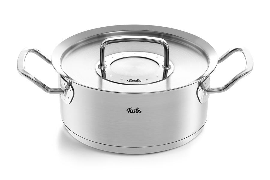 Кастрюля-сотейник Fissler Pure-Profi Collection 20см, 2.6л, нержавеющая сталь 8413220_
Кастрюля-сотейник Fissler Pure-Profi Collection 20см, 2.6л, нержавеющая сталь 8413220_