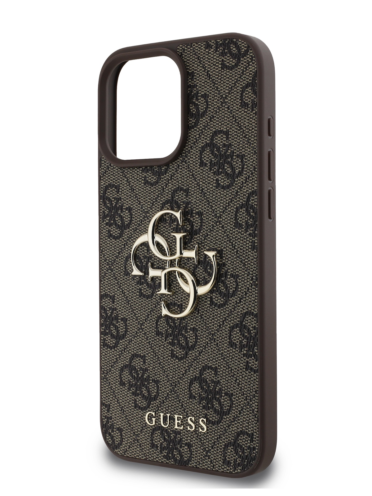 Чехол Guess для iPhone 16 Pro из экокожи с металлическим логотипом 4G, коричневый
Чехол Guess для iPhone 16 Pro из экокожи с металлическим логотипом 4G, коричневый
