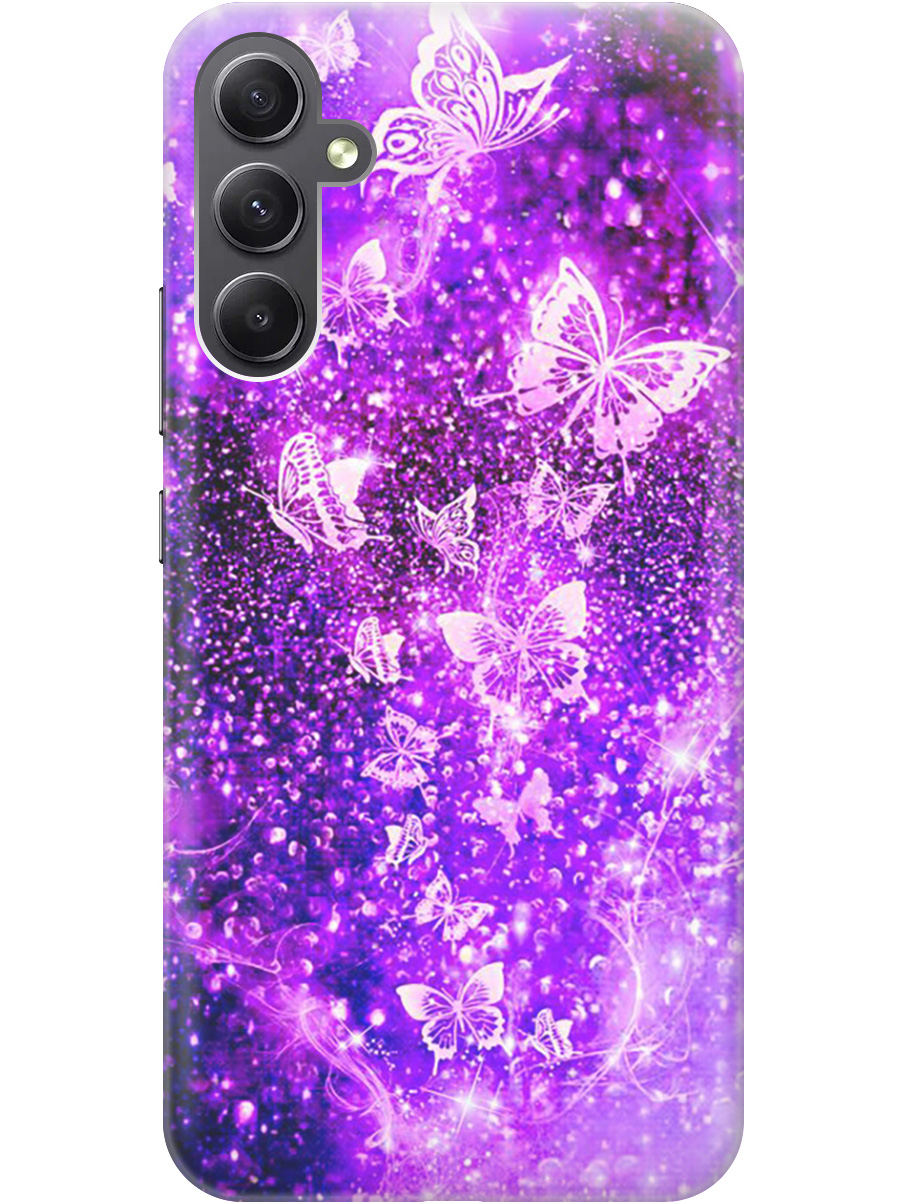 Силиконовый чехол на Samsung Galaxy A34 5G с рисунком "Фиолетовые бабочки", Фиолетовый;черный, 20001404
Силиконовый чехол на Samsung Galaxy A34 5G с рисунком "Фиолетовые бабочки", Фиолетовый;черный, 20001404
