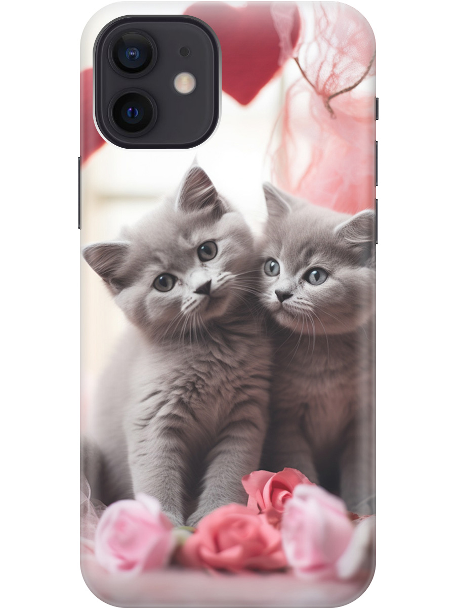 Силиконовый чехол на Apple iPhone 12 / 12 Pro с рисунком "Котики и сердечки", Красный;серый, 20000443
Силиконовый чехол на Apple iPhone 12 / 12 Pro с рисунком "Котики и сердечки", Красный;серый, 20000443