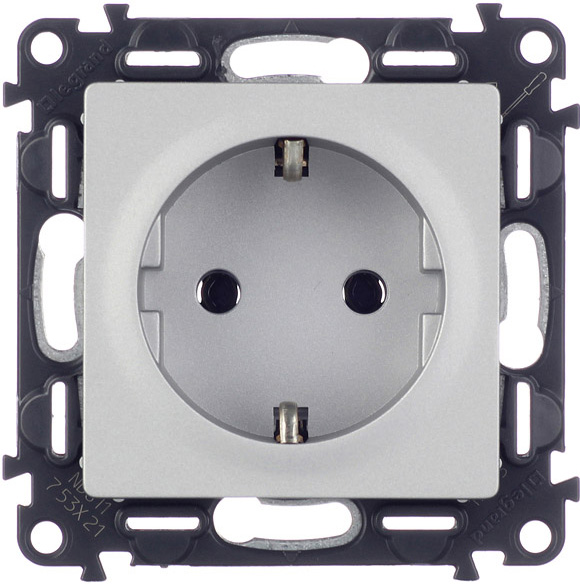 LEGRAND Valena Life 753621 розетка электрическая с/у с заземлением алюминий, Серебристый, LEGRAND Valena Life 753621 розетка электрическая с/у с заземлением алюминий
LEGRAND Valena Life 753621 розетка электрическая с/у с заземлением алюминий, Серебристый, LEGRAND Valena Life 753621 розетка электрическая с/у с заземлением алюминий