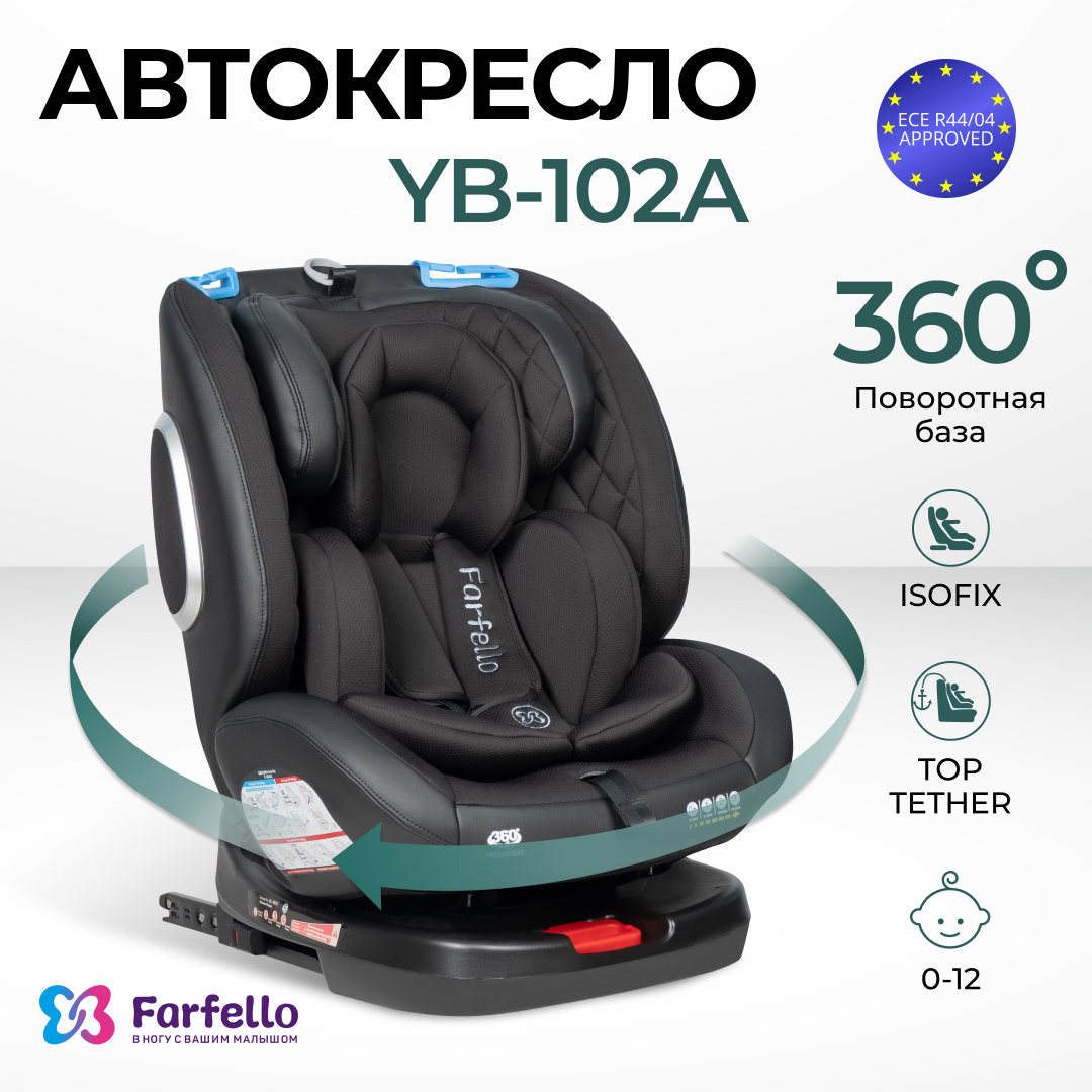 Автокресло детское Farfello ISOFIX YB102A 2024 Чёрный экокожа Black Black PU, Черный, YB102A
Автокресло детское Farfello ISOFIX YB102A 2024 Чёрный экокожа Black Black PU, Черный, YB102A