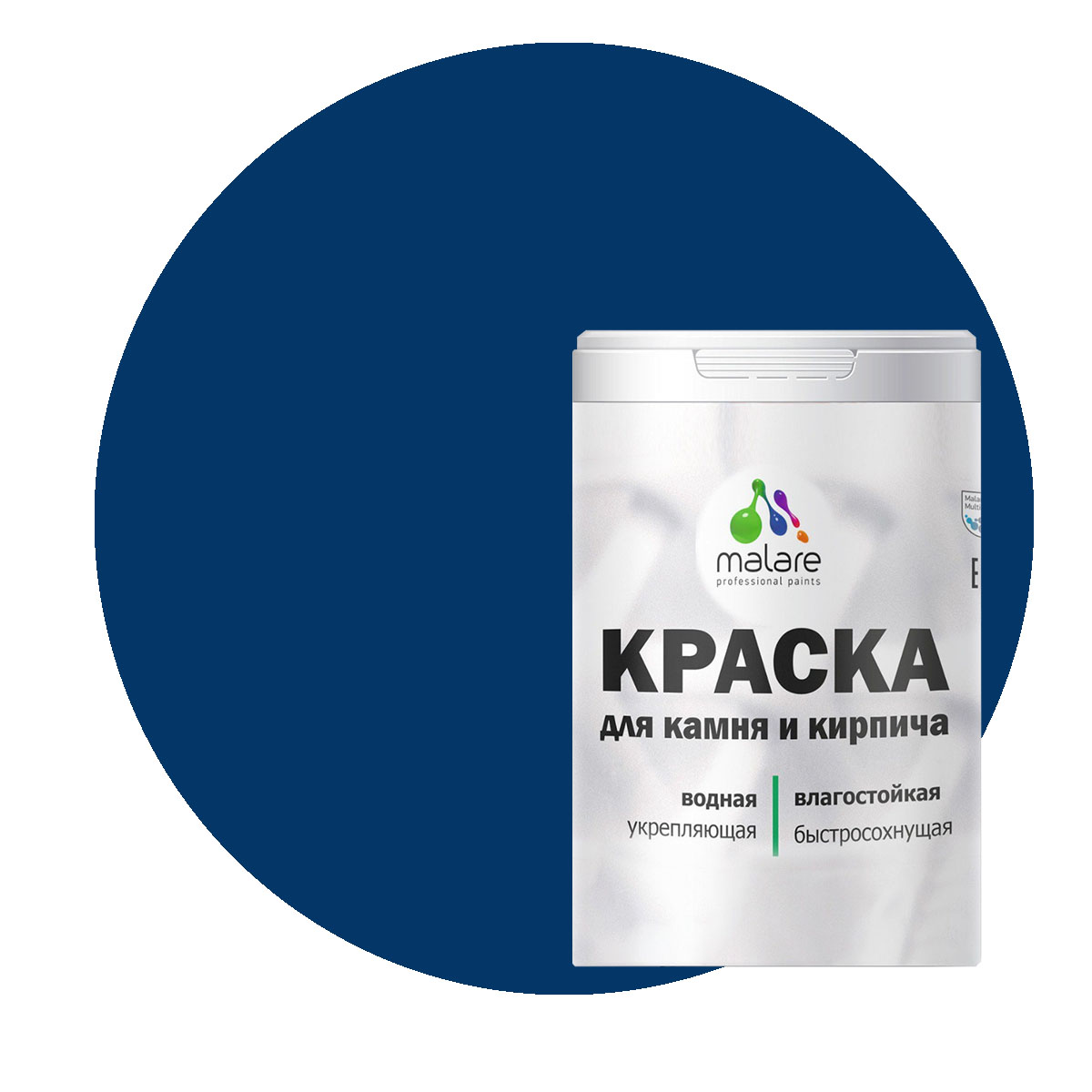 Краска Malare Professional для камня и кирпича, матовая, аделаида, (1л - 1.3кг), Синий, Malare-21
Краска Malare Professional для камня и кирпича, матовая, аделаида, (1л - 1.3кг), Синий, Malare-21