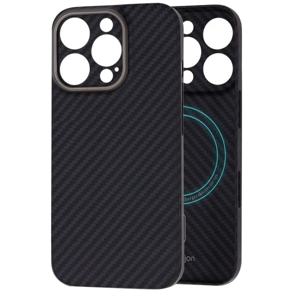 Чехол для Apple iPhone 16 Pro Kondijan Carbon MagSafe Matte черный, KJCR-IPH-16-PRO-MS-BLK
Чехол для Apple iPhone 16 Pro Kondijan Carbon MagSafe Matte черный, KJCR-IPH-16-PRO-MS-BLK