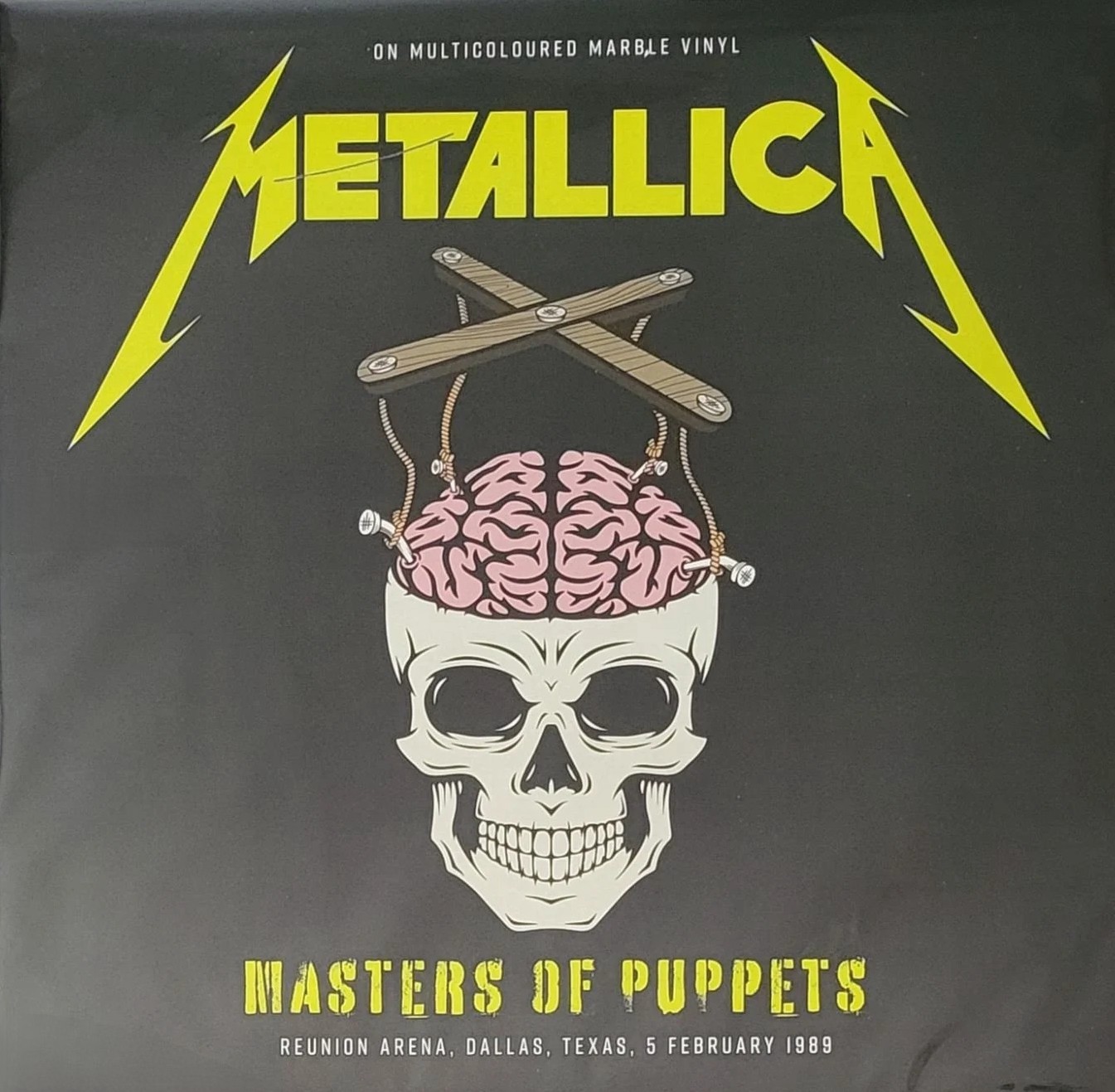 Metallica Masters Of Puppets Reunion Arena, Dallas, 5 Fb 1989 (Multi-Colour Marbl V) (LP)
Metallica Masters Of Puppets Reunion Arena, Dallas, 5 Fb 1989 (Multi-Colour Marbl V) (LP)