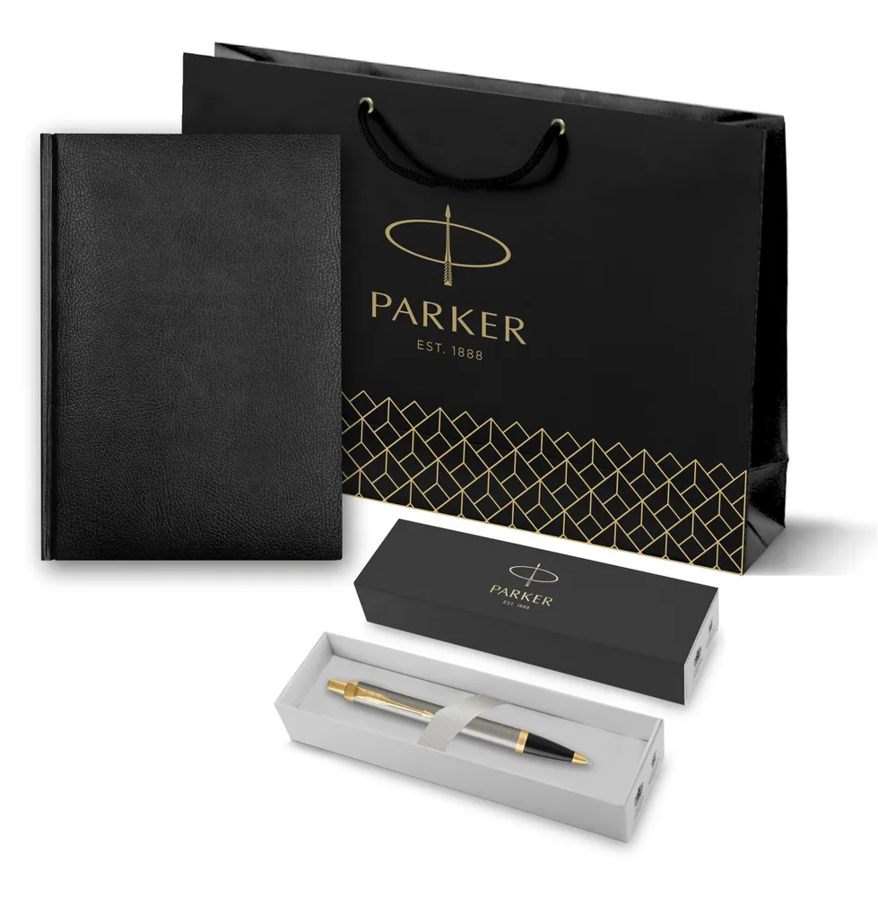 Подарочный набор: Ежедневник и Шариковая ручка Parker IM Metal цвет: Brushed Metal GT, Черный, Подарочный набор: Ежедневник недатированный и Шариковая ручка Parker IM Metal, цвет: Brushed Metal GT
Подарочный набор: Ежедневник и Шариковая ручка Parker IM Metal цвет: Brushed Metal GT, Черный, Подарочный набор: Ежедневник недатированный и Шариковая ручка Parker IM Metal, цвет: Brushed Metal GT