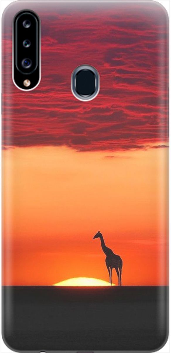 Силиконовый чехол на Samsung Galaxy A20s с принтом "Закатный жираф", Оранжевый;розовый, 1968
Силиконовый чехол на Samsung Galaxy A20s с принтом "Закатный жираф", Оранжевый;розовый, 1968