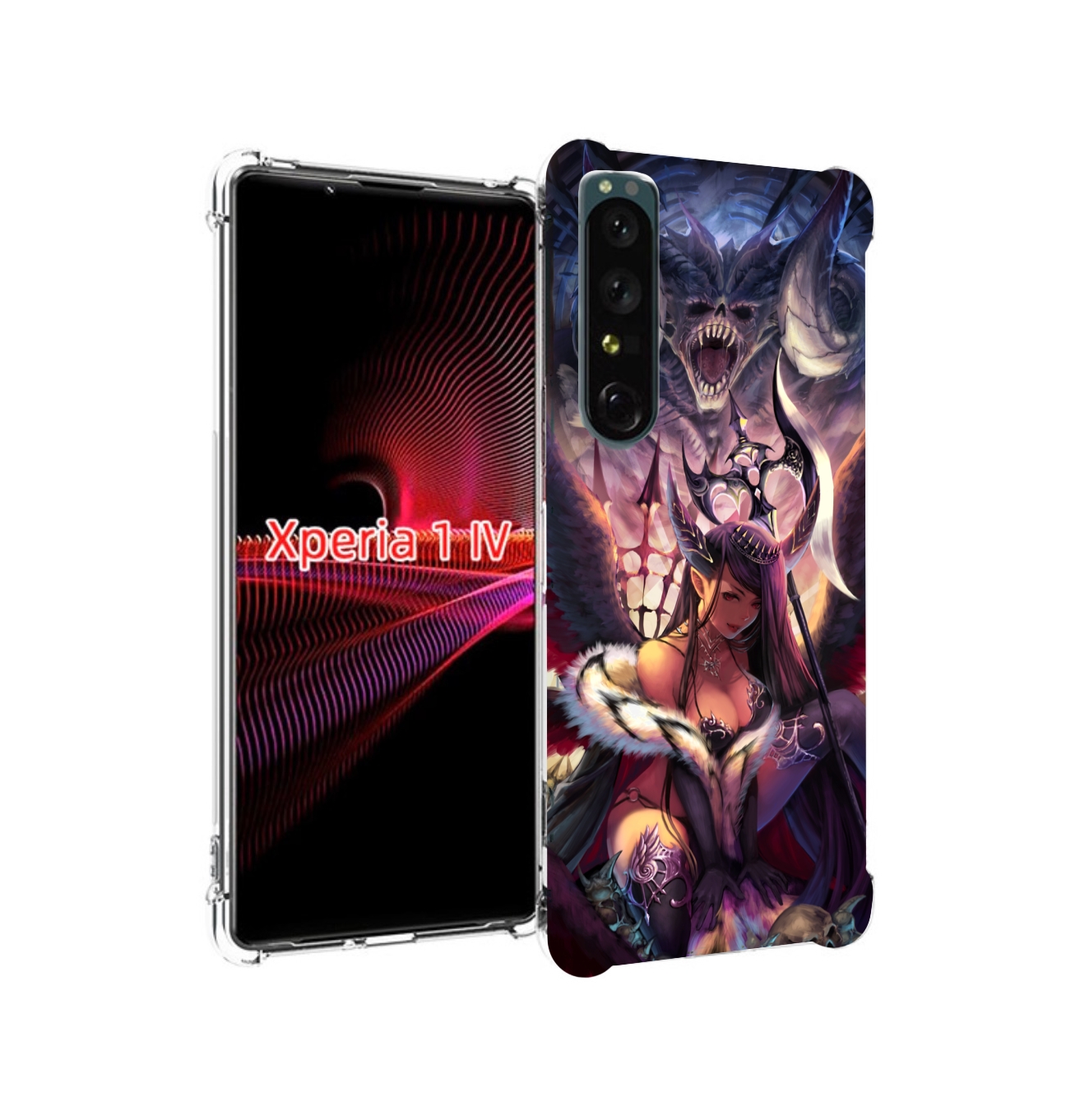 Чехол накладка MyPads девушка с демоном на фоне женский для Sony X, Прозрачный, Tocco 
Чехол накладка MyPads девушка с демоном на фоне женский для Sony X, Прозрачный, Tocco