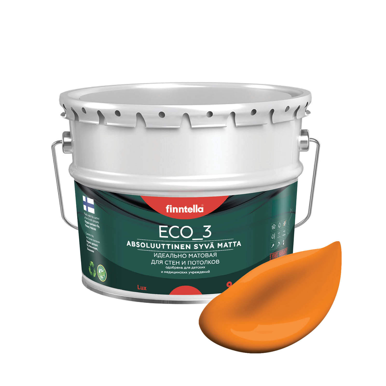 Краска интерьерная глубокоматовая ECO_3 wash and clean FINNTELLA моющаяся, SAHRAMI шафрано, Желтый, матовая для стен моющаяся ECO 3, для обоев под покраску
Краска интерьерная глубокоматовая ECO_3 wash and clean FINNTELLA моющаяся, SAHRAMI шафрано, Желтый, матовая для стен моющаяся ECO 3, для обоев под покраску
