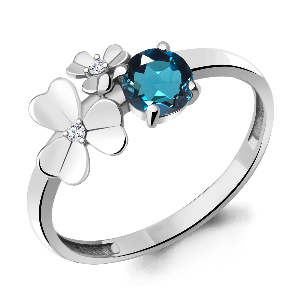 Кольцо из серебра с топазом\фианитом Aquamarine Aquamarine 6956108А_925_р р. 18,5, 6956108А_925_р
Кольцо из серебра с топазом\фианитом Aquamarine Aquamarine 6956108А_925_р р. 18,5, 6956108А_925_р