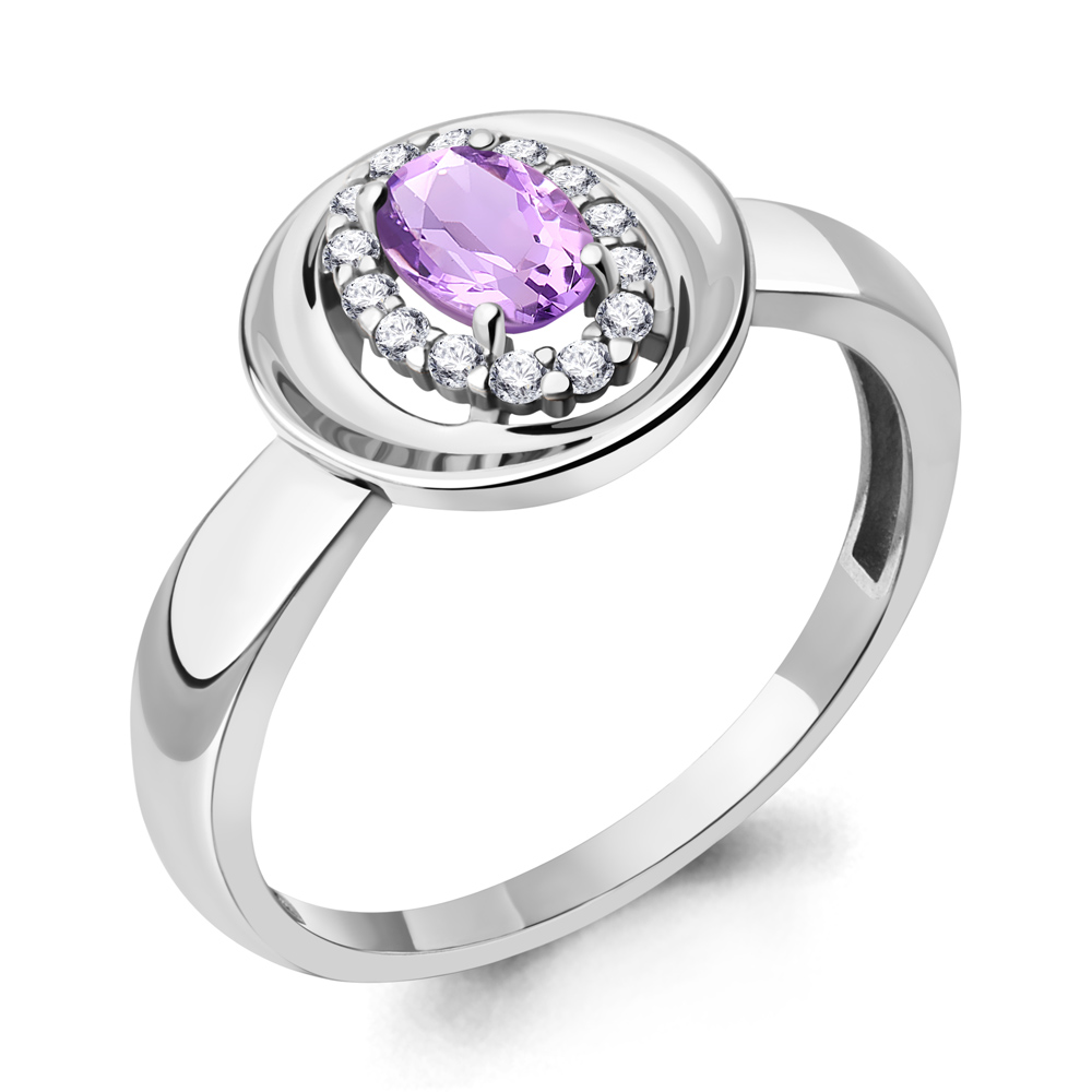 Кольцо из серебра с аметистом\фианитом Aquamarine Aquamarine 6955704А_925_р р, 6955704А_925_р
Кольцо из серебра с аметистом\фианитом Aquamarine Aquamarine 6955704А_925_р р, 6955704А_925_р