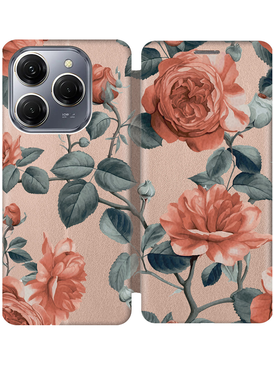 Чехол-книжка на Tecno Spark 20 Pro с принтом "Винтажные розы" золотой, Золотистый;зеленый;красный, 779829023
Чехол-книжка на Tecno Spark 20 Pro с принтом "Винтажные розы" золотой, Золотистый;зеленый;красный, 779829023