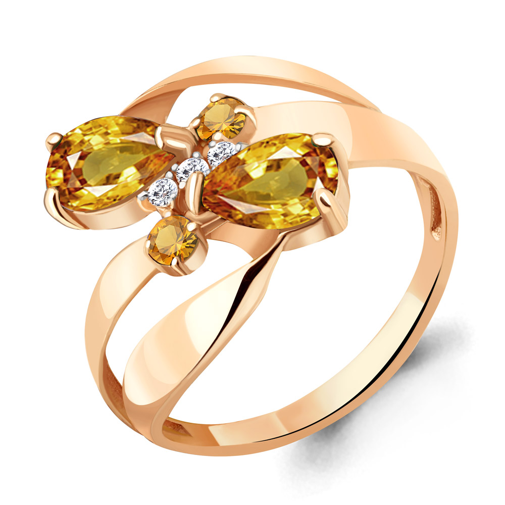 Кольцо из серебра с цитрином\фианитом Aquamarine Aquamarine 6954206А_925_з р, 6954206А_925_з
Кольцо из серебра с цитрином\фианитом Aquamarine Aquamarine 6954206А_925_з р, 6954206А_925_з