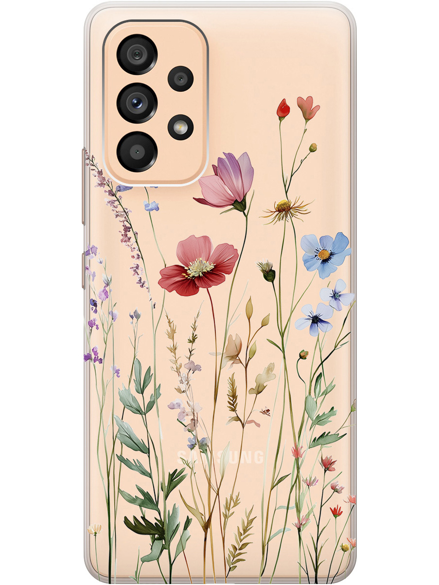 Силиконовый чехол на Samsung Galaxy A53 5G с принтом "Милые цветочки" прозрачный, Прозрачный;зеленый;красный, 740133023
Силиконовый чехол на Samsung Galaxy A53 5G с принтом "Милые цветочки" прозрачный, Прозрачный;зеленый;красный, 740133023