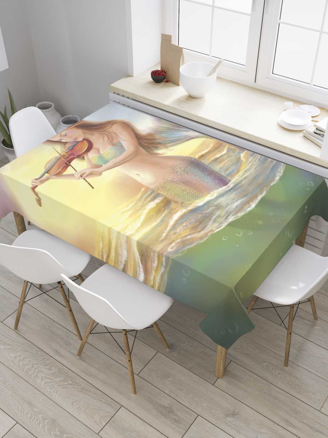Скатерть прямоугольная JoyArty "Русалка и скрипка" из сатена, 120x145 см, Желтый, Русалка и скрипка
Скатерть прямоугольная JoyArty "Русалка и скрипка" из сатена, 120x145 см, Желтый, Русалка и скрипка