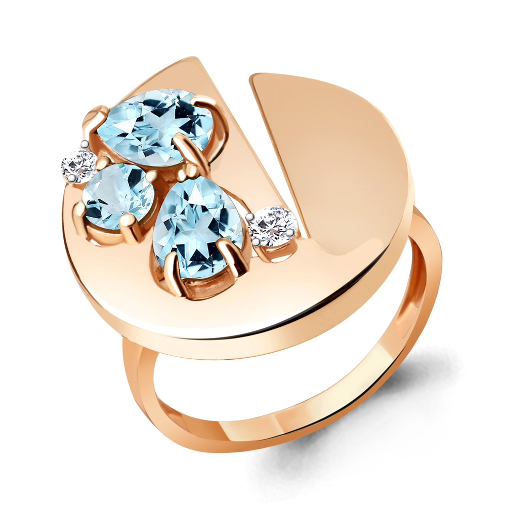 Кольцо из серебра с топазом Aquamarine Aquamarine 6953602А_925_з р. 19, 6953602А_925_з
Кольцо из серебра с топазом Aquamarine Aquamarine 6953602А_925_з р. 19, 6953602А_925_з