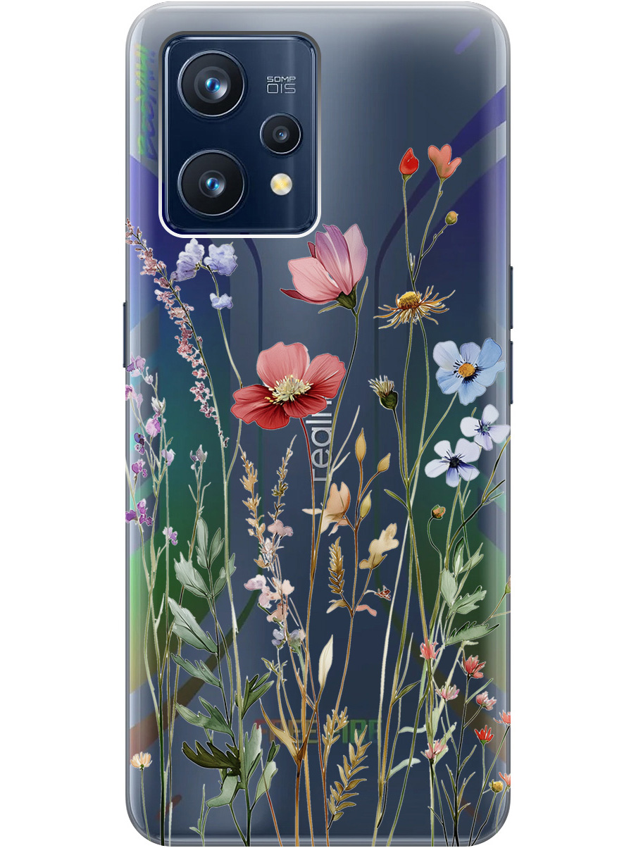 Силиконовый чехол на Realme 9 Pro+ с принтом "Милые цветочки" прозрачный, Прозрачный;зеленый;красный, 740189623
Силиконовый чехол на Realme 9 Pro+ с принтом "Милые цветочки" прозрачный, Прозрачный;зеленый;красный, 740189623