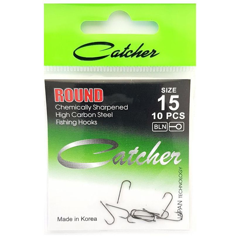 Одинарные крючки Catcher абердин №15 BN, с колечком, прямое острие, с бородкой, Черный, ROUND
Одинарные крючки Catcher абердин №15 BN, с колечком, прямое острие, с бородкой, Черный, ROUND