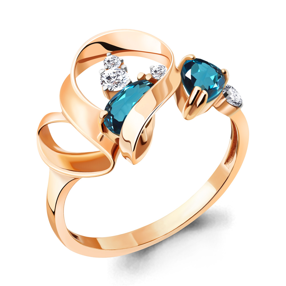 Кольцо из серебра с топазом\фианитом Aquamarine Aquamarine 6953208А_925_з р, 6953208А_925_з
Кольцо из серебра с топазом\фианитом Aquamarine Aquamarine 6953208А_925_з р, 6953208А_925_з