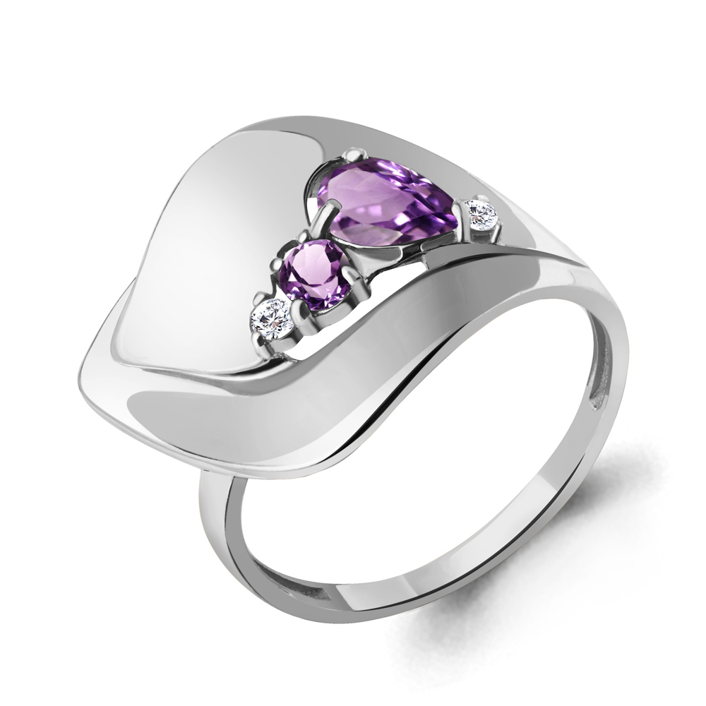 Кольцо из серебра с аметистом\фианитом Aquamarine Aquamarine 6953104А_925_р р, 6953104А_925_р
Кольцо из серебра с аметистом\фианитом Aquamarine Aquamarine 6953104А_925_р р, 6953104А_925_р