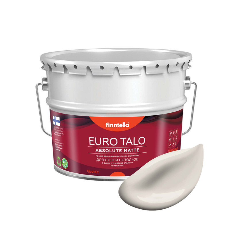 Краска EURO TALO, цвет SIFONKI, 9л, Бежевый, экстраматовая EURO TALO FlatMatte для гостиной и спальни
Краска EURO TALO, цвет SIFONKI, 9л, Бежевый, экстраматовая EURO TALO FlatMatte для гостиной и спальни