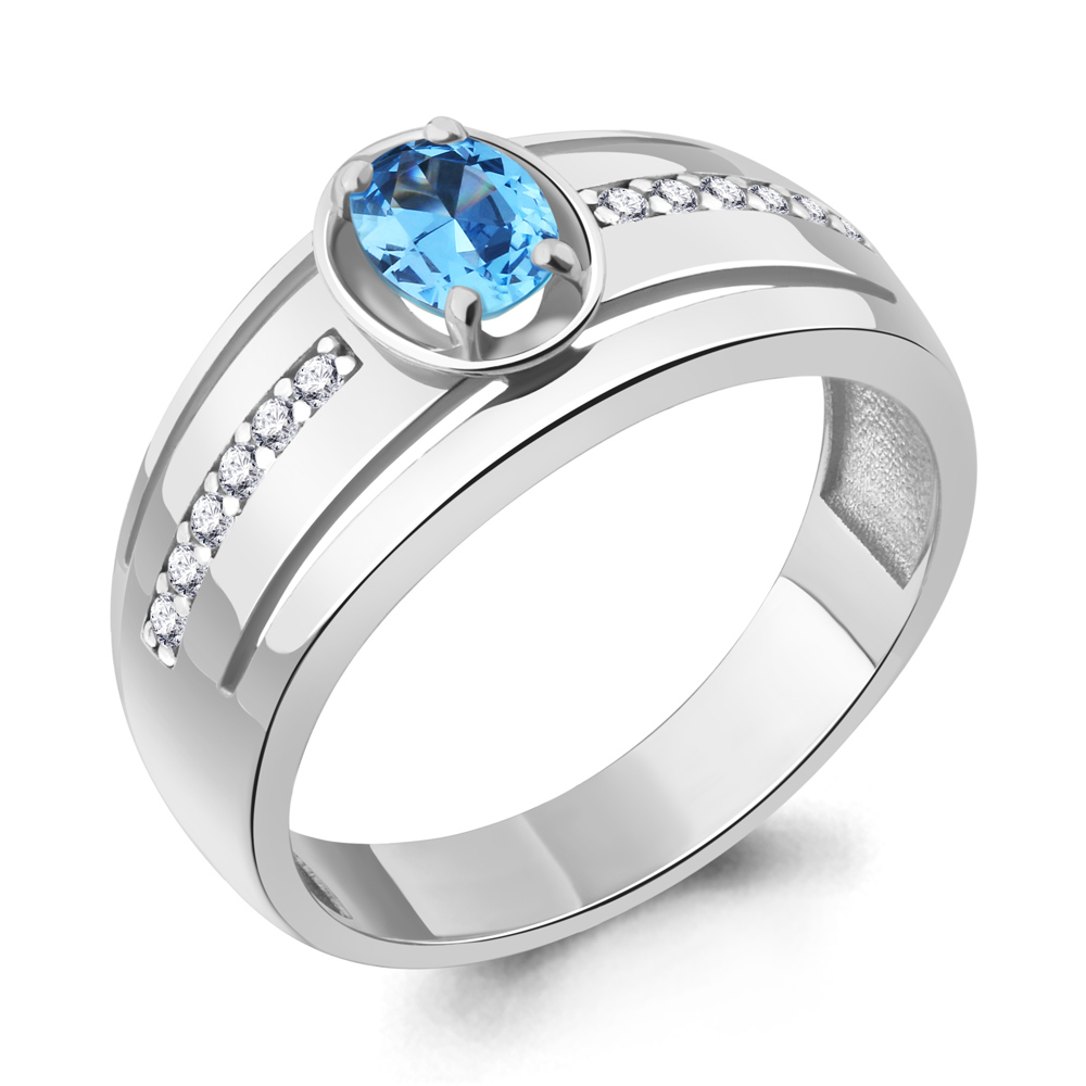 Кольцо из серебра с топазом\фианитом Aquamarine Aquamarine 6952405А_925_р р. 18, 6952405А_925_р
Кольцо из серебра с топазом\фианитом Aquamarine Aquamarine 6952405А_925_р р. 18, 6952405А_925_р