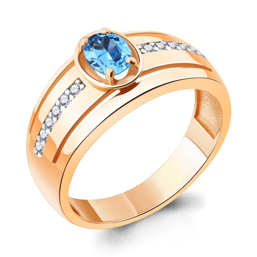 Кольцо из серебра с топазом\фианитом Aquamarine Aquamarine 6952405А_925_з р. 19, 6952405А_925_з
Кольцо из серебра с топазом\фианитом Aquamarine Aquamarine 6952405А_925_з р. 19, 6952405А_925_з