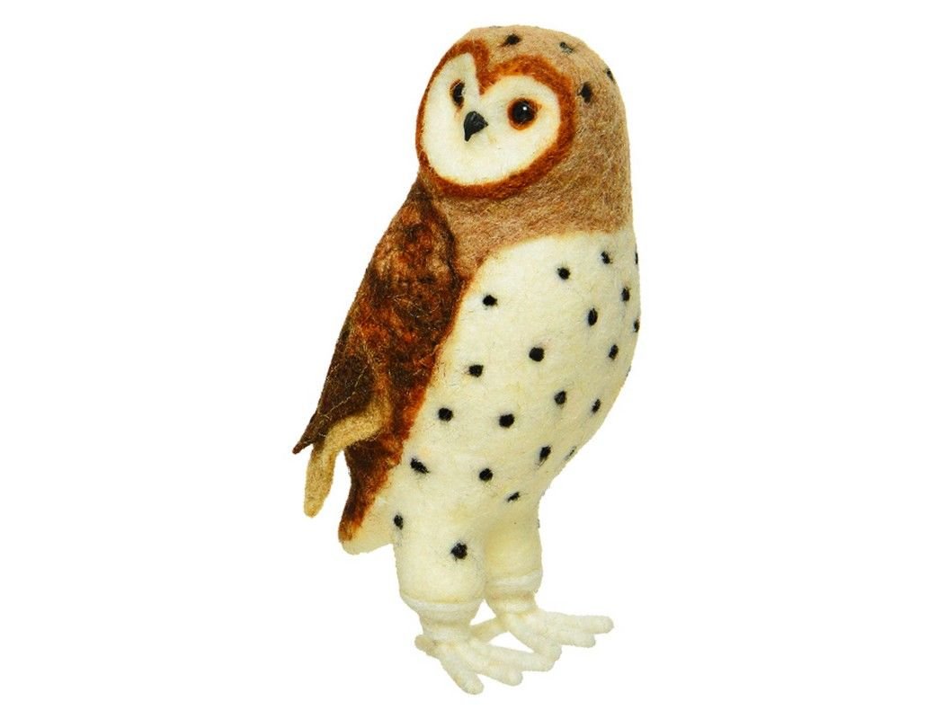 Валяная игрушка ручной работы ШЕРСТЯНАЯ СОВА в крапинку, 21 см, Kaemingk (Decoris), Коричневый;белый, 178608-kaemingk
Валяная игрушка ручной работы ШЕРСТЯНАЯ СОВА в крапинку, 21 см, Kaemingk (Decoris), Коричневый;белый, 178608-kaemingk