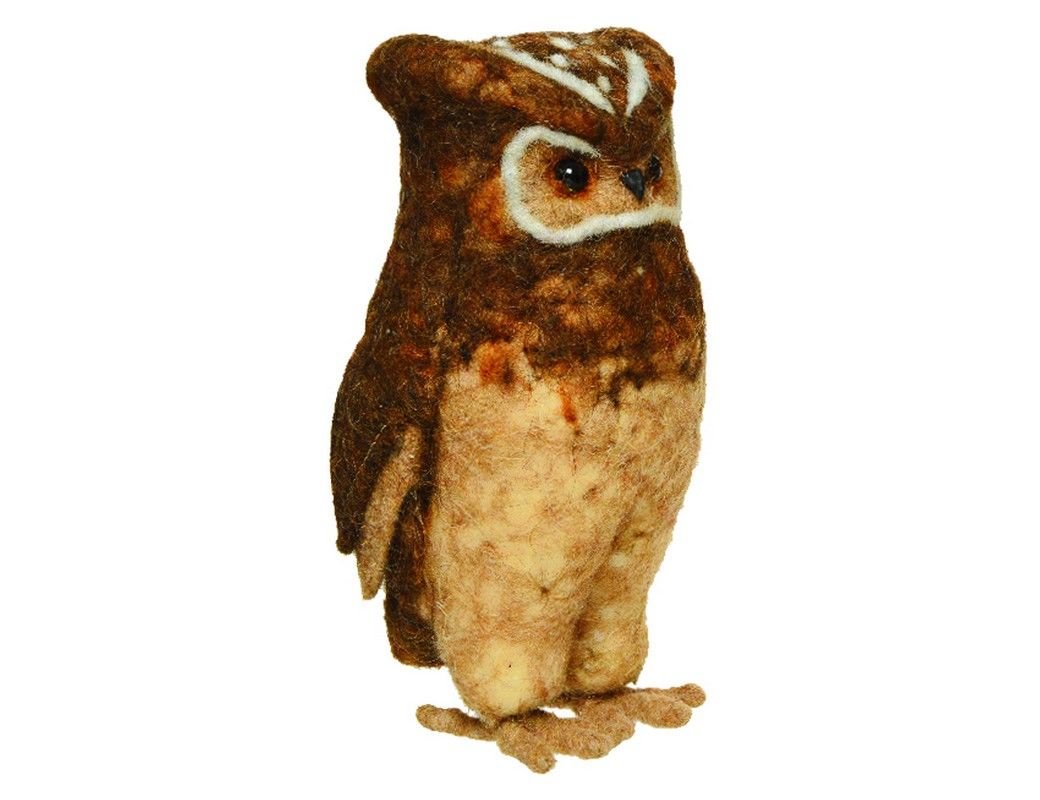 Валяная игрушка ручной работы ШЕРСТЯНАЯ УШАСТАЯ СОВА, 21 см, Kaemingk (Decoris), Коричневый;белый, 178606-kaemingk
Валяная игрушка ручной работы ШЕРСТЯНАЯ УШАСТАЯ СОВА, 21 см, Kaemingk (Decoris), Коричневый;белый, 178606-kaemingk