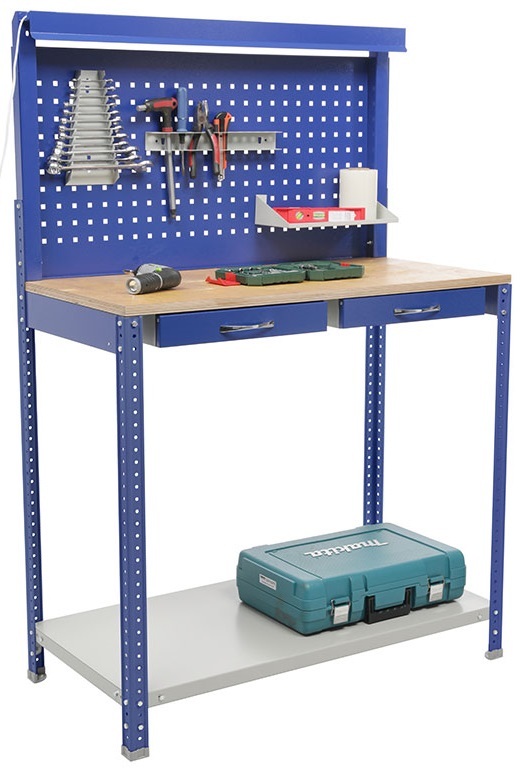 Металлический верстак SAFEBURG Garage Set 1- 1500x1000x500. Столярный, слесарный., Garage Set-1 
Металлический верстак SAFEBURG Garage Set 1- 1500x1000x500. Столярный, слесарный., Garage Set-1