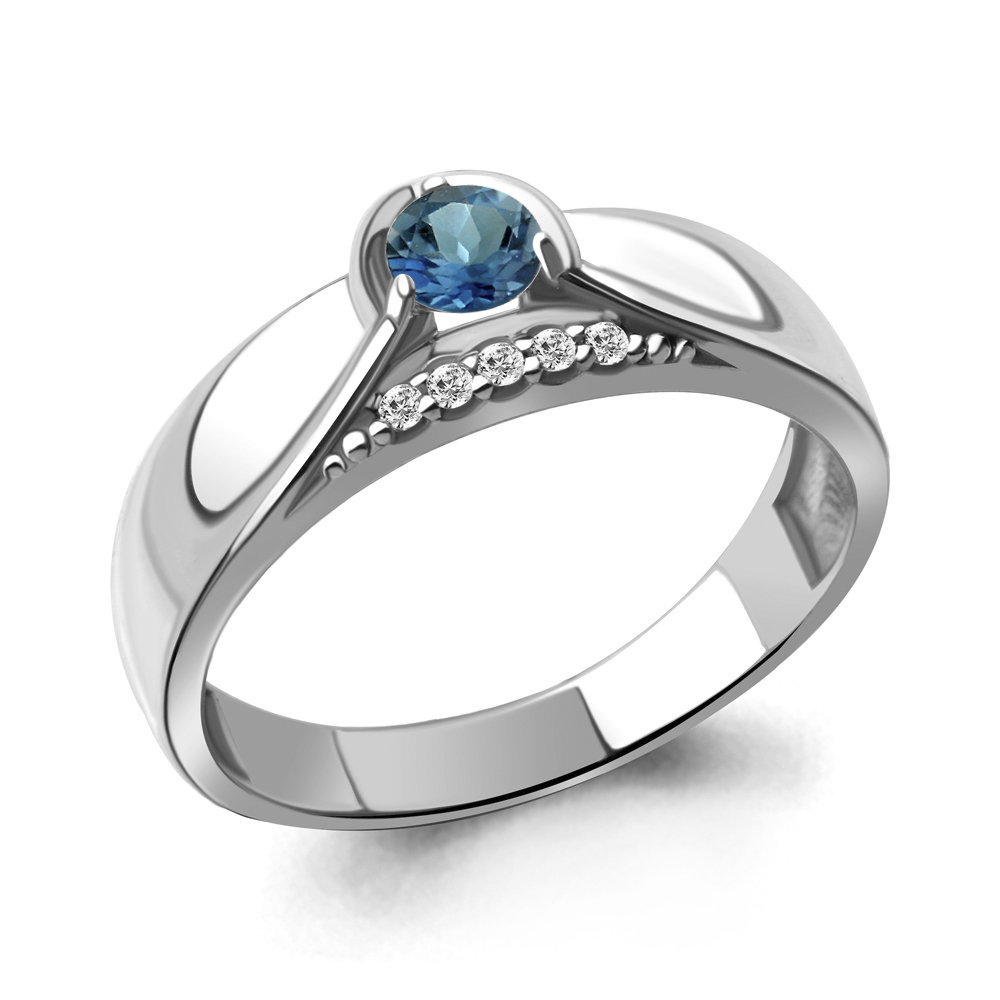 Кольцо из серебра с топазом\фианитом Aquamarine Aquamarine 6952008А_925_р р. 18, 6952008А_925_р
Кольцо из серебра с топазом\фианитом Aquamarine Aquamarine 6952008А_925_р р. 18, 6952008А_925_р