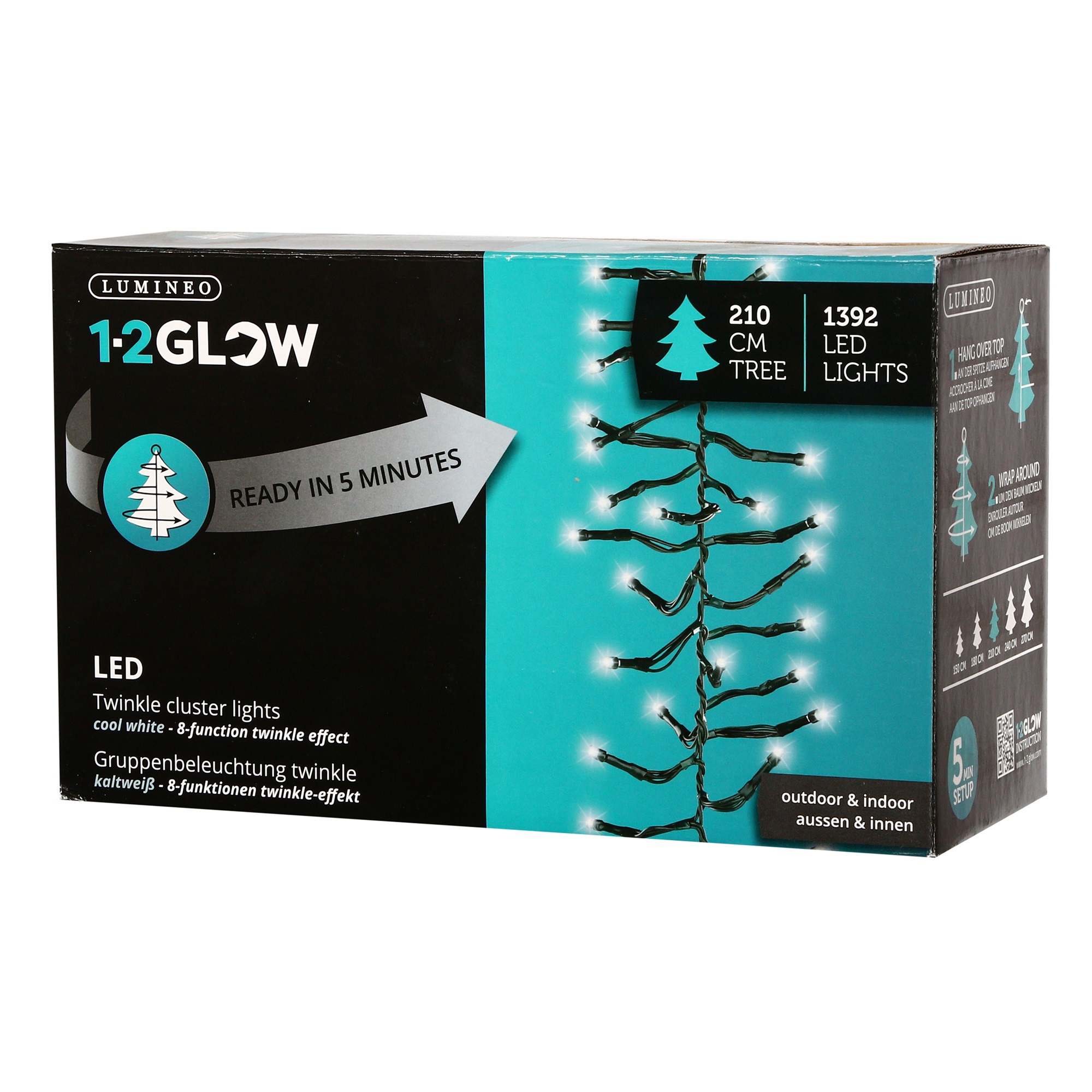 Ярусная гирлянда на елку 210 см, 1392 холодных белых LED-огня, IP44, Kaemingk, 495937
Ярусная гирлянда на елку 210 см, 1392 холодных белых LED-огня, IP44, Kaemingk, 495937