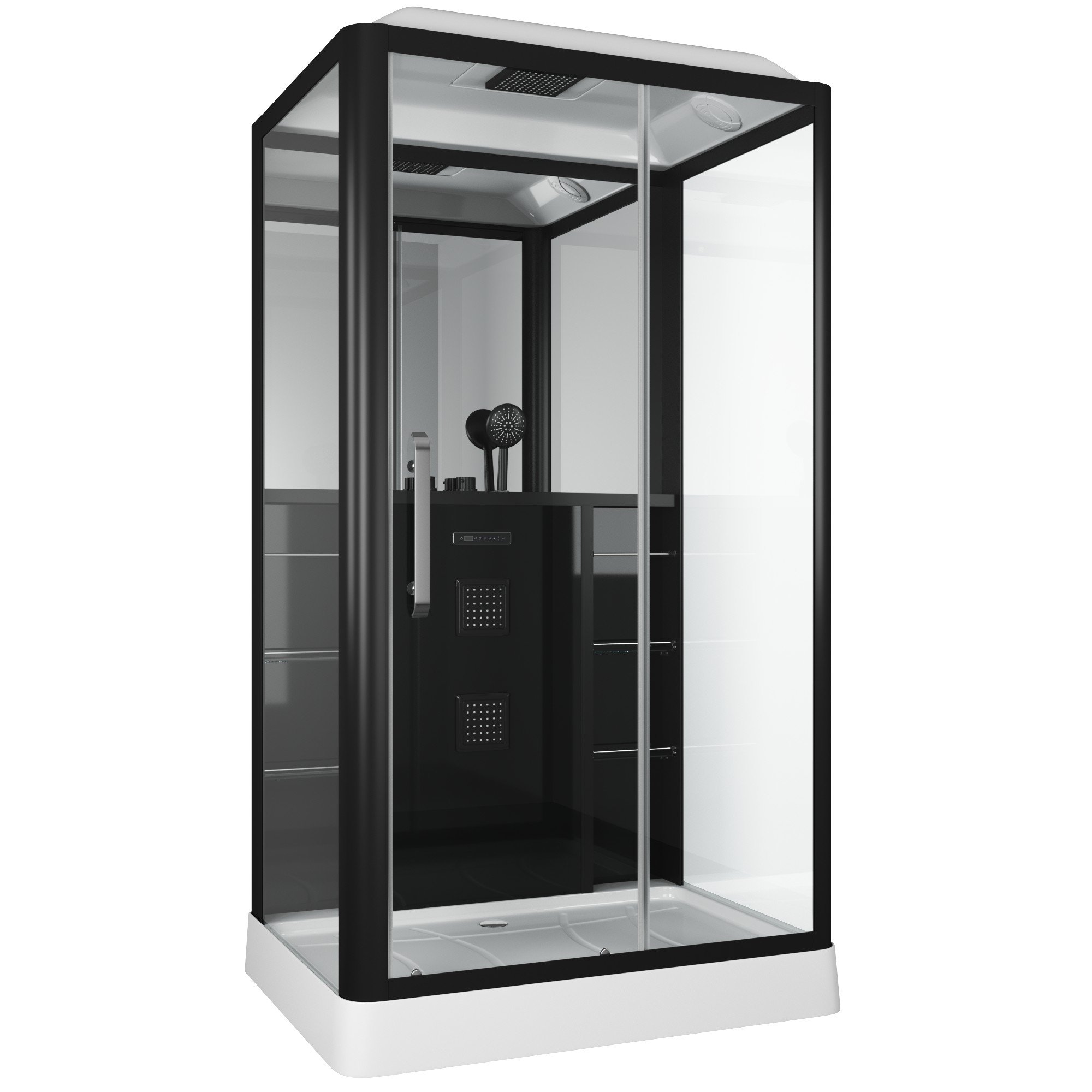 Душевая кабина GROSSMAN GR227R, 90x120x225 см, низкий поддон 15 см, стекло прозрачное 
Душевая кабина GROSSMAN GR227R, 90x120x225 см, низкий поддон 15 см, стекло прозрачное