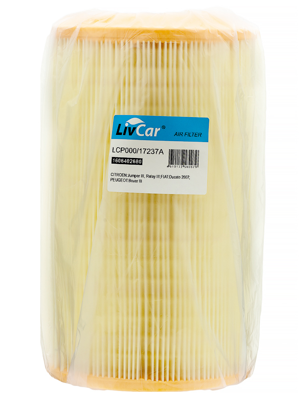 Фильтр воздушный LivCar OEM 1606402680 CITROEN PEUGEOT FIAT (JAMPER, BOXER, DUCATO)
Фильтр воздушный LivCar OEM 1606402680 CITROEN PEUGEOT FIAT (JAMPER, BOXER, DUCATO)
