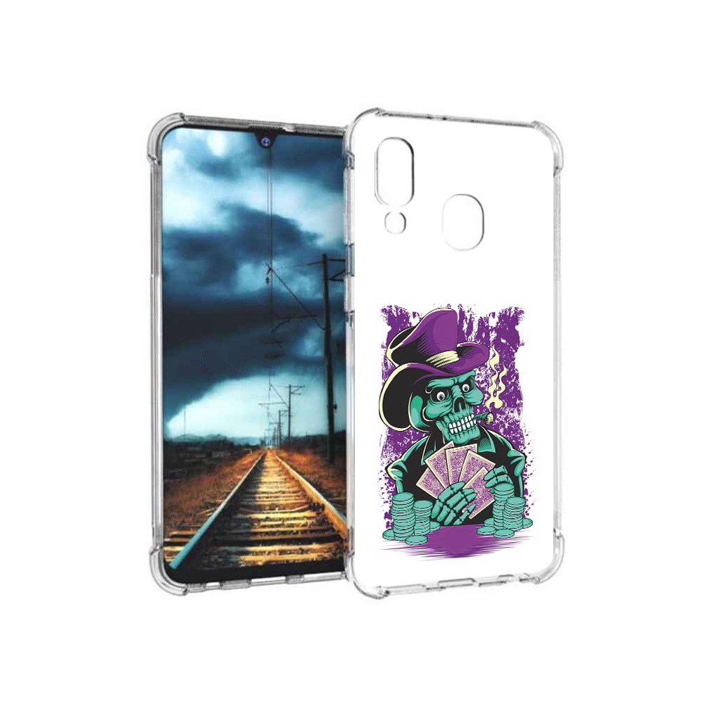 Чехол MyPads Tocco для Samsung Galaxy A40 зеленый череп с картами (PT128655.504.361), Прозрачный, Tocco
Чехол MyPads Tocco для Samsung Galaxy A40 зеленый череп с картами (PT128655.504.361), Прозрачный, Tocco